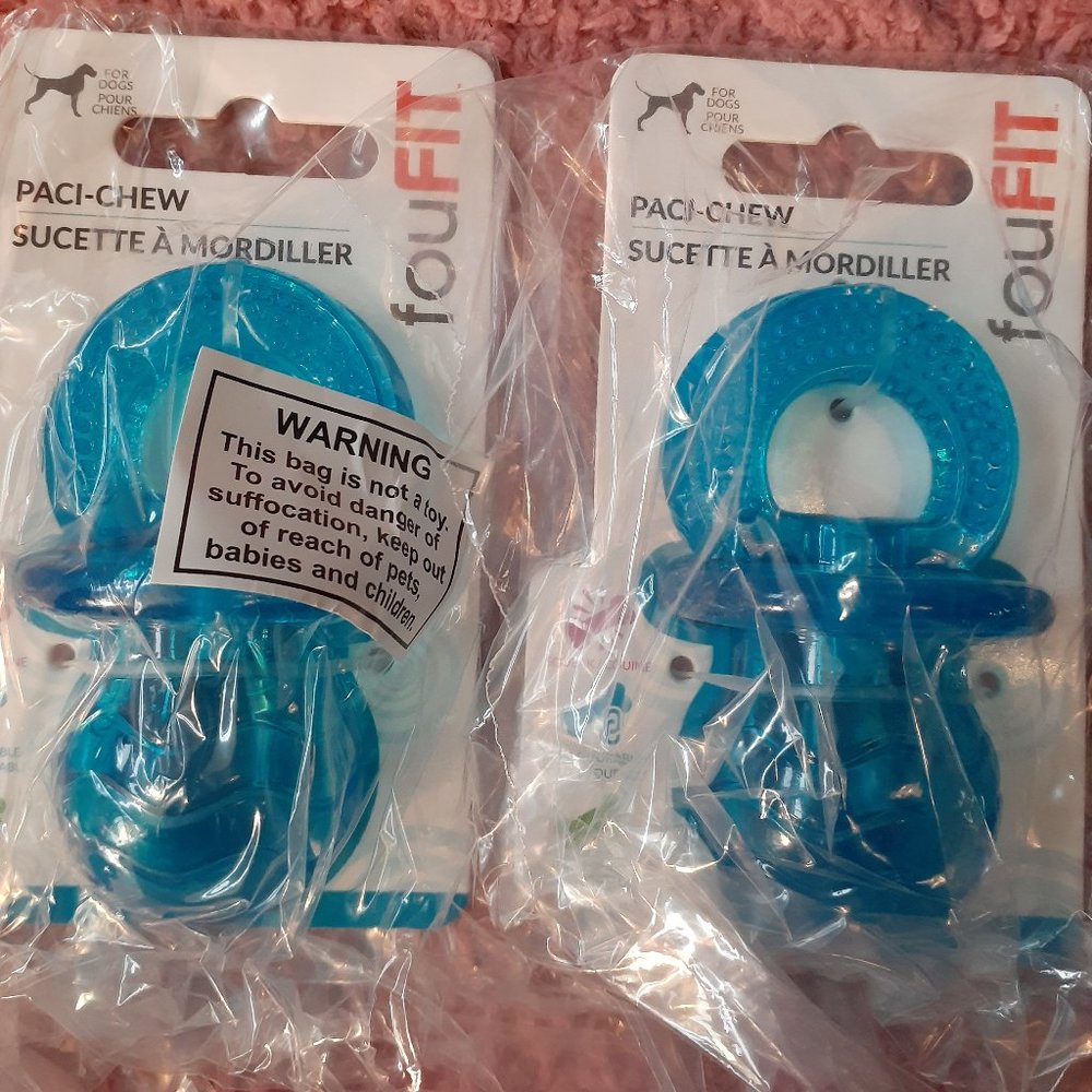 Brand New FouFit Paci-Chew For Dogs- 2 CT